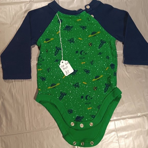 Green and Navy Blue Gar animals Sleeper 12 months. - Picture 1 of 4